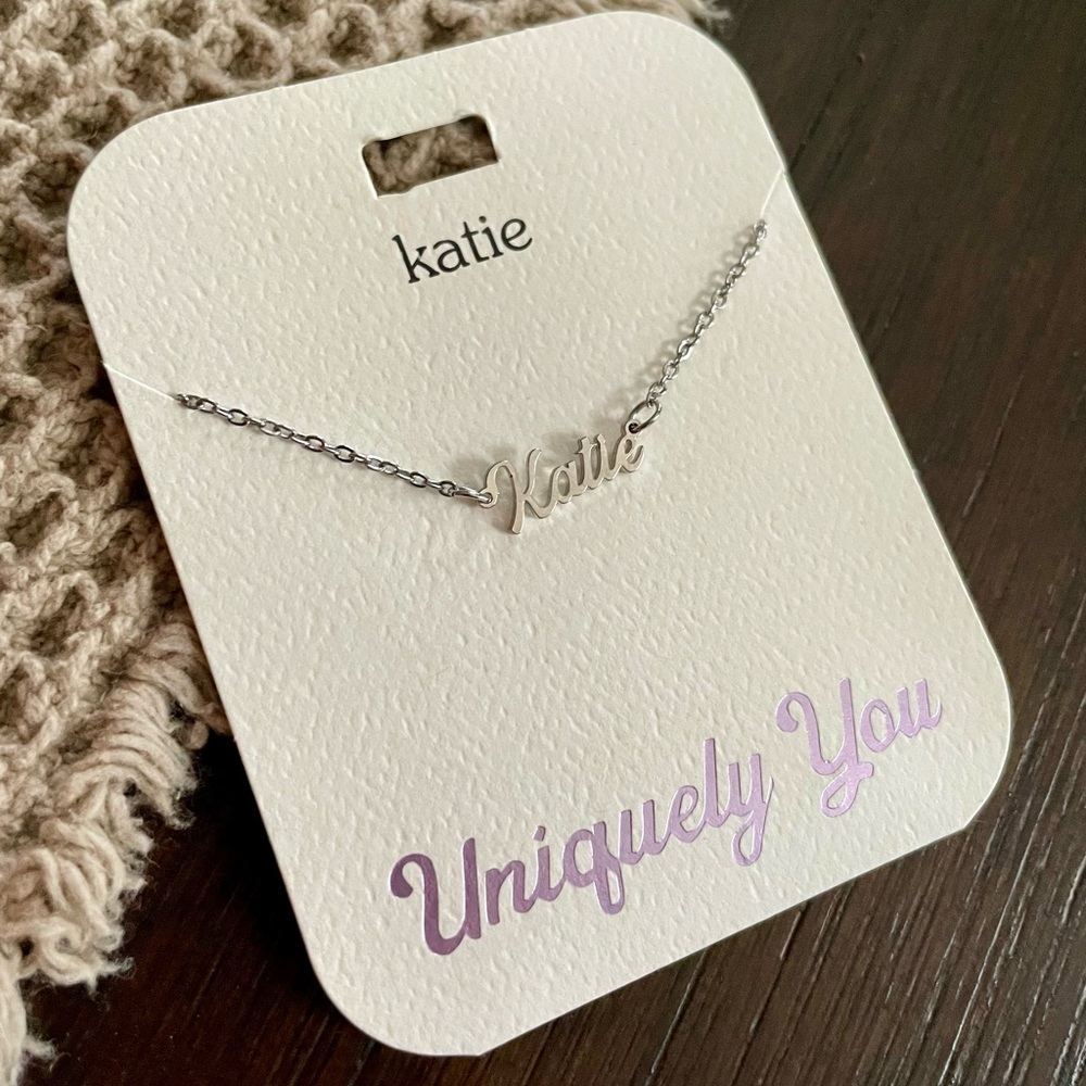 5/$25 NWT Katie name necklace